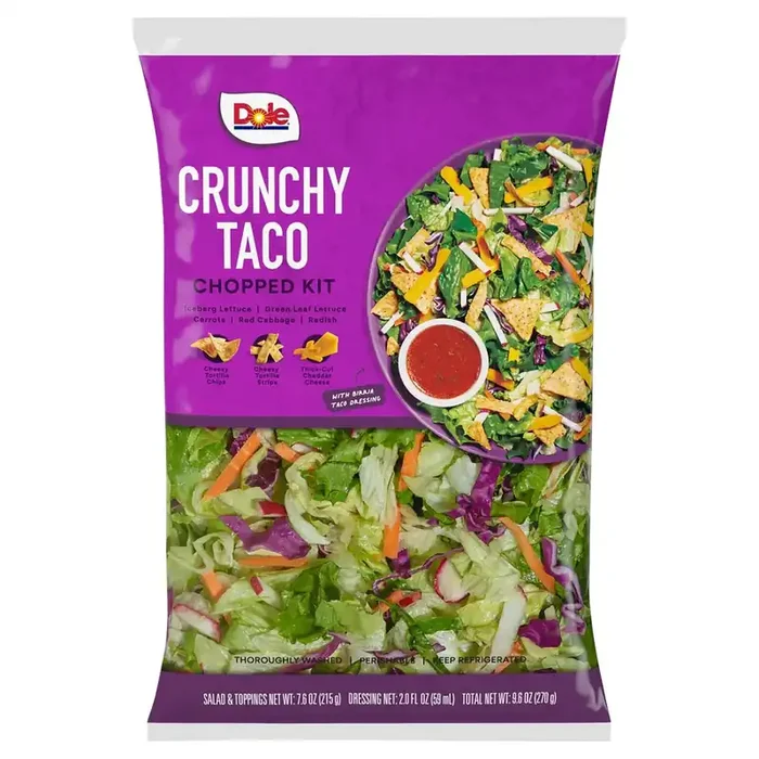 Dole Crunchy Taco Chopped Salad Kit with Birria Taco Dressing