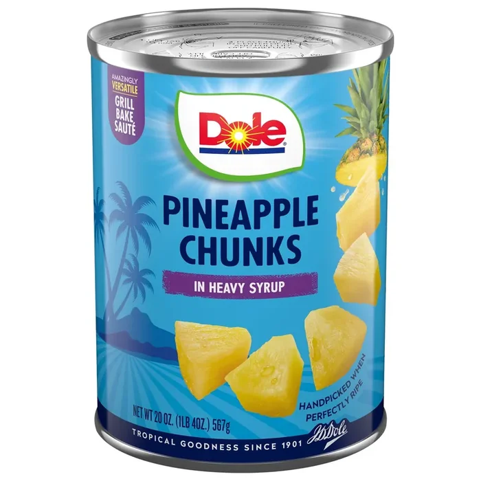 Dole Pineapple Chunks in Heavy Syrup