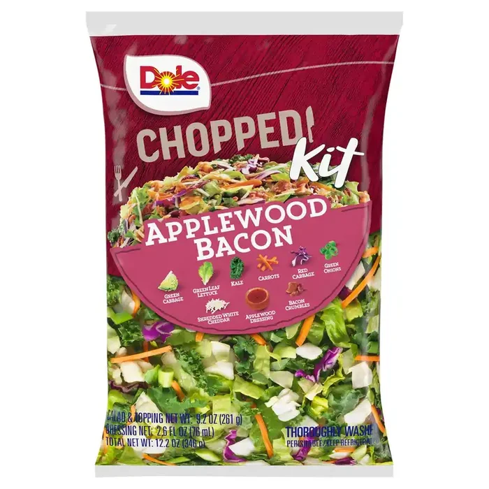 Dole Salad Chopped Kit, Applewood Bacon, 12.2 oz
