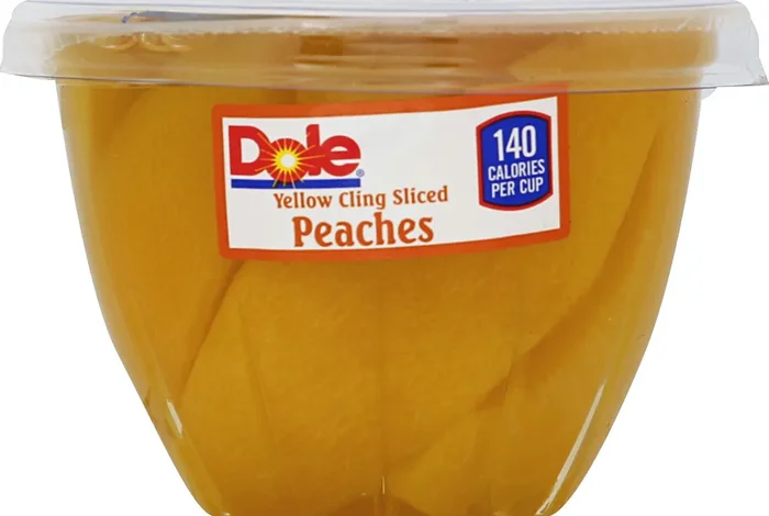 Dole Sliced Peaches in 100% Fruit Juice Cup