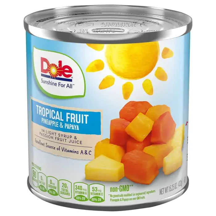 Dole Tropical Fruit, Pineapple & Papaya