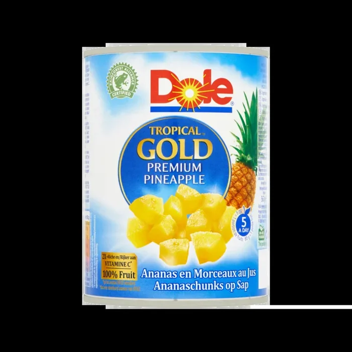 Dole Tropical gold pineapple chunks on juice large
