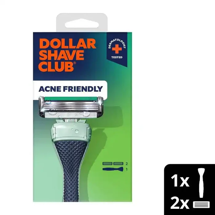 Dollar Shave Club Acne Friendly Razor Starter Set – 3ct