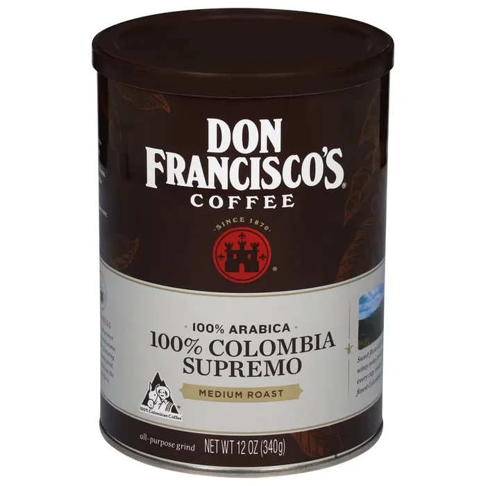 Don Francisco‘s 100% Arabica Medium Roast 100% Colombia Supremo Coffee- 12 oz