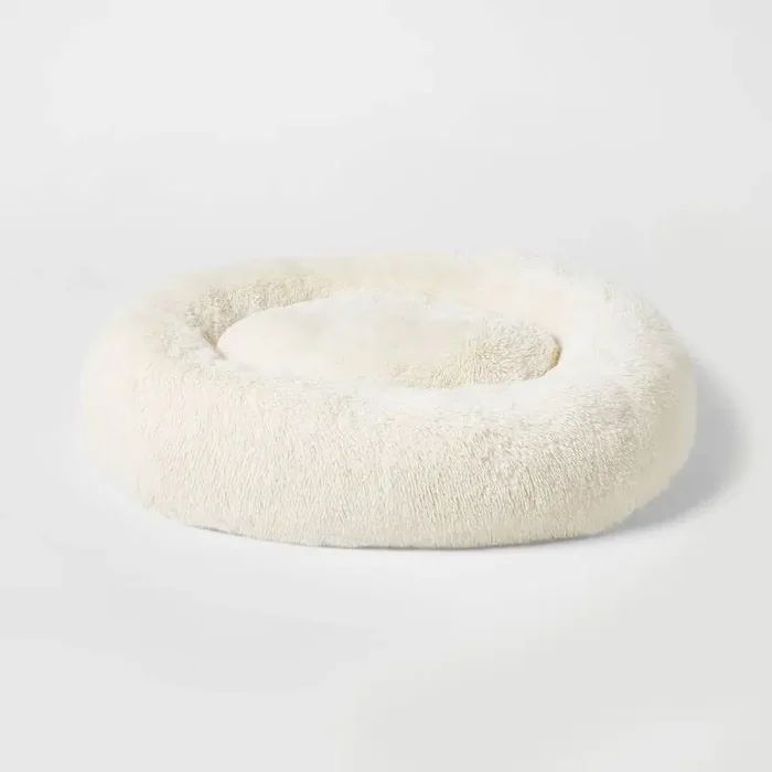 Donut Bolster Dog Bed – Boots & Barkley™ – Cream – XL
