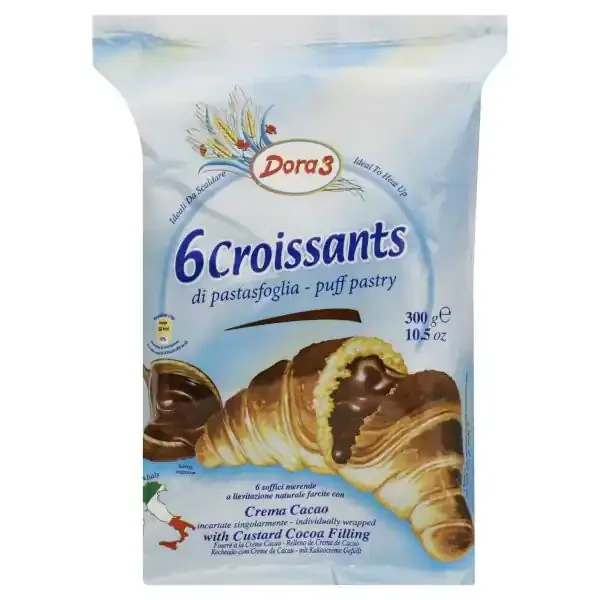 Dora 3 Croissants With Chocolate Filling