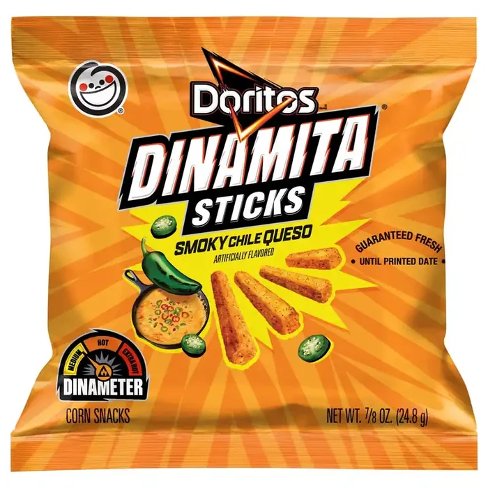 Doritos Dinamita Tortilla Chips Smoky Chile Queso Artificially Flavored 0.88 Oz