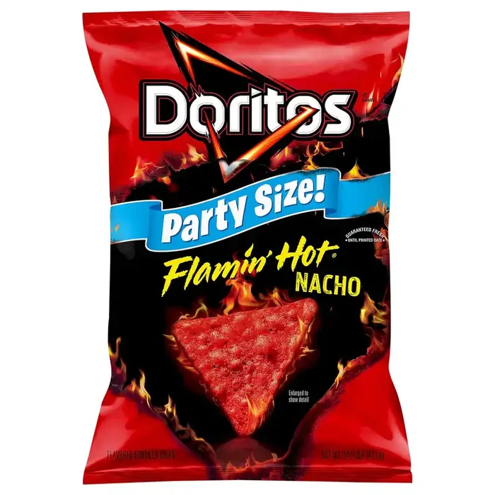 Doritos Flavored Tortilla Chips Flamin‘ Hot Nacho 14.5 Oz