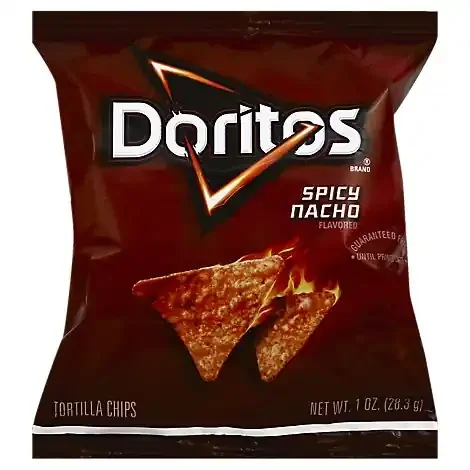 Doritos Spicy Nacho Tortilla Chips Plastic Bag