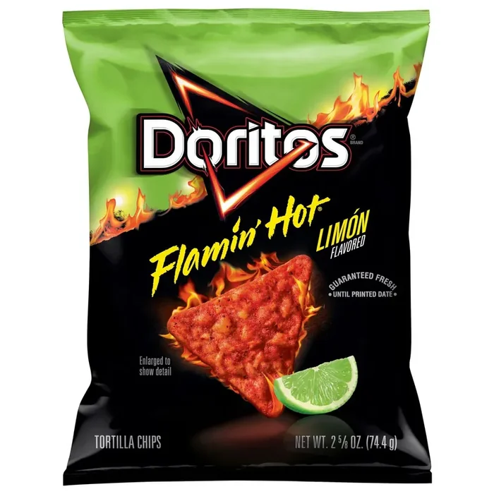 Doritos Tortilla Chips Flamin‘ Hot Limon Flavored 2 5/8 Oz
