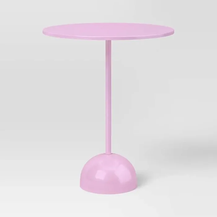 Dorm Pedestal Table Pink – Room Essentials™ Fully Assembled