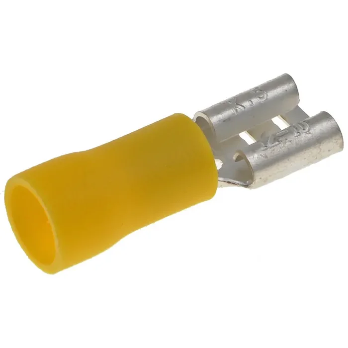 Dorman 12-10 Gauge Female Disconnect, .250 In., Yellow