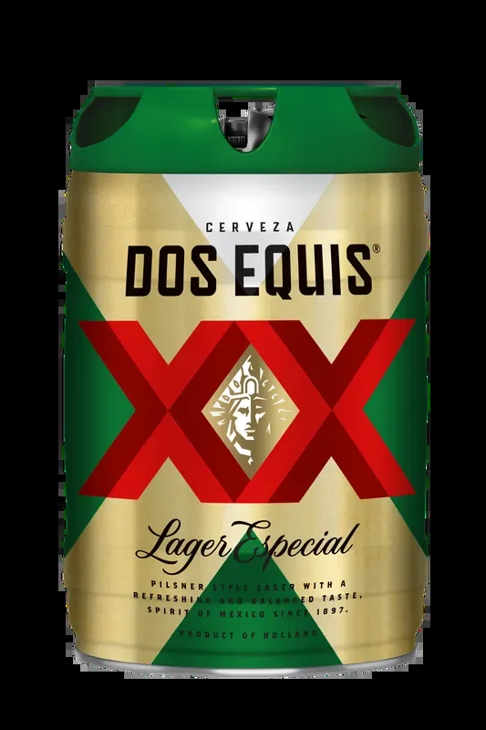 Dos Equis Mexican Lager Beer, 5 Liter Keg