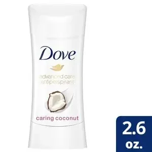Dove 48-Hour Antiperspirant & Deodorant Stick, Caring Coconut, 2.6 Oz