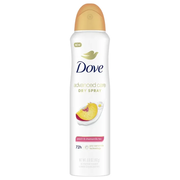 Dove Advanced Care Antiperspirant Deodorant Spray Peach & Chamomile Tea- 3.8 oz