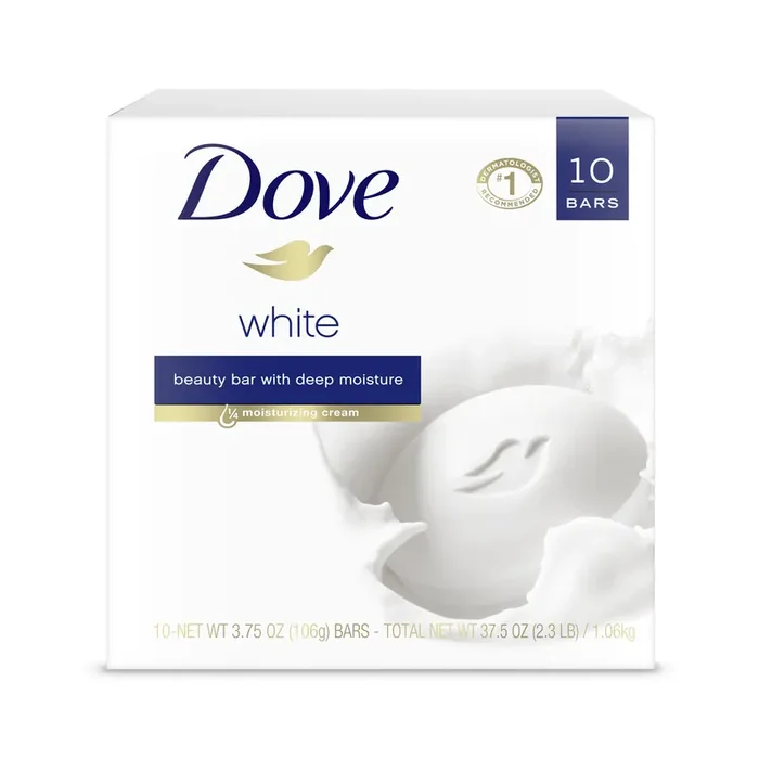 Dove Beauty Bar White, 3.75 oz, 10 Bars