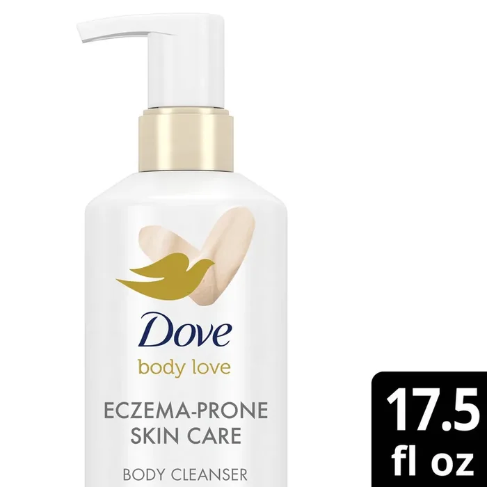 Dove Beauty Body Love Eczema-Prone Skin Care Fragrance-Free Body Wash – Unscented – 17.5 fl oz