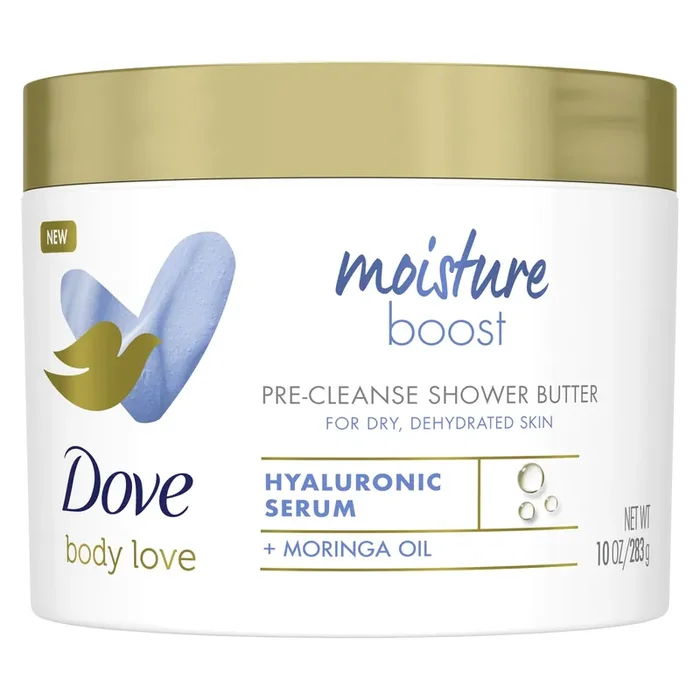 Dove Body Love Shower Cleansing Butter Moisture Boost Cleanser, 10 oz
