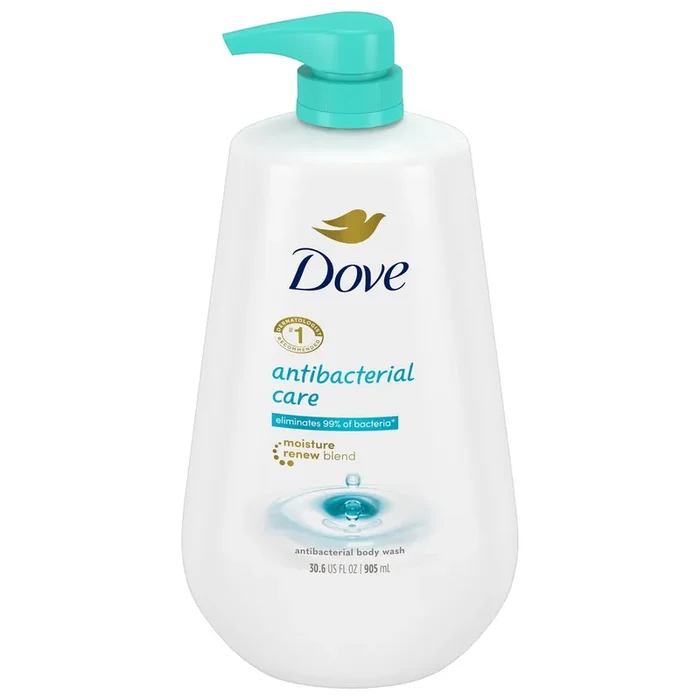 Dove Body Wash with Pump Care & Protect Antibacterial, 30.6 oz