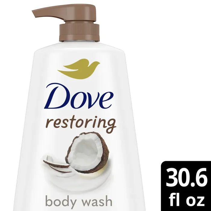 Dove Body Wash with Pump Restoring Coconut & Cocoa Butter, 30.6 oz