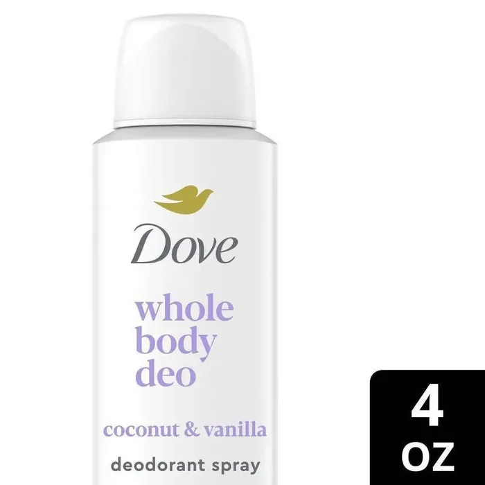 Dove Coconut & Vanilla Deodorant Spray 4 oz