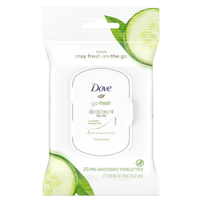 Dove Go Fresh Cucumber Green Tea Deodorant Wipes
