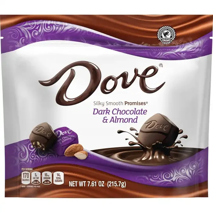 DOVE PROMISES Dark Chocolate Almond Candy