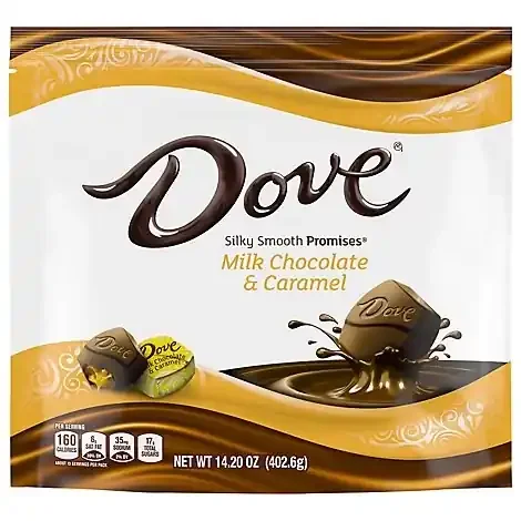 Dove Promises Milk Chocolate Caramel Stand Up Pouch – 14.2 OZ