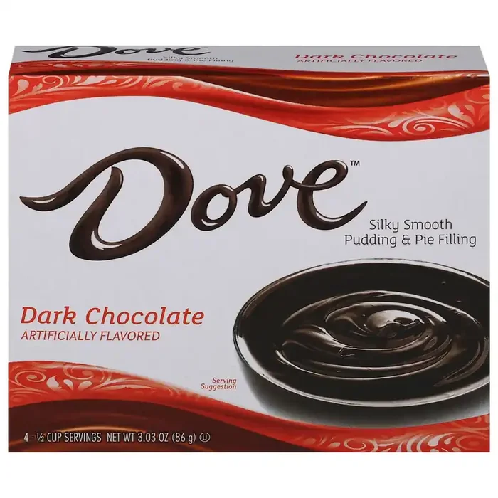 Dove Silky Smooth Dark Chocolate Pudding & Pie Filling 3.03 oz