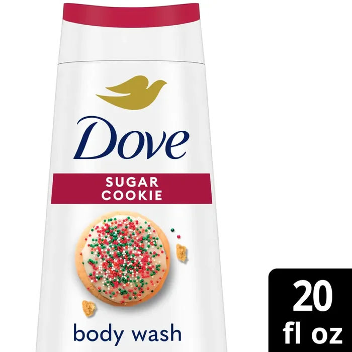 Dove Sugar Cookie Body Wash for Deep Nourishment Limited Edition Holiday Treats 20 oz