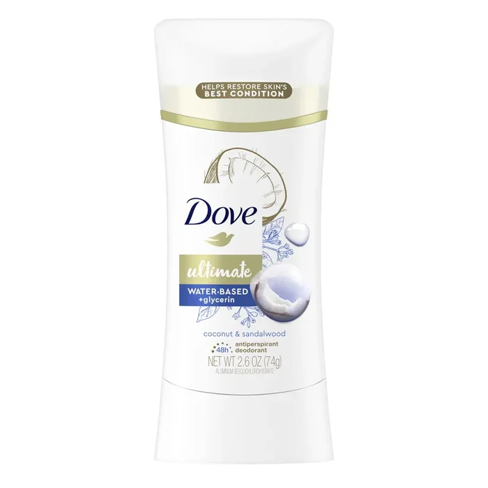 Dove Ultimate Antiperspirant Deodorant Stick Coconut & Sandalwood, 2.6 oz