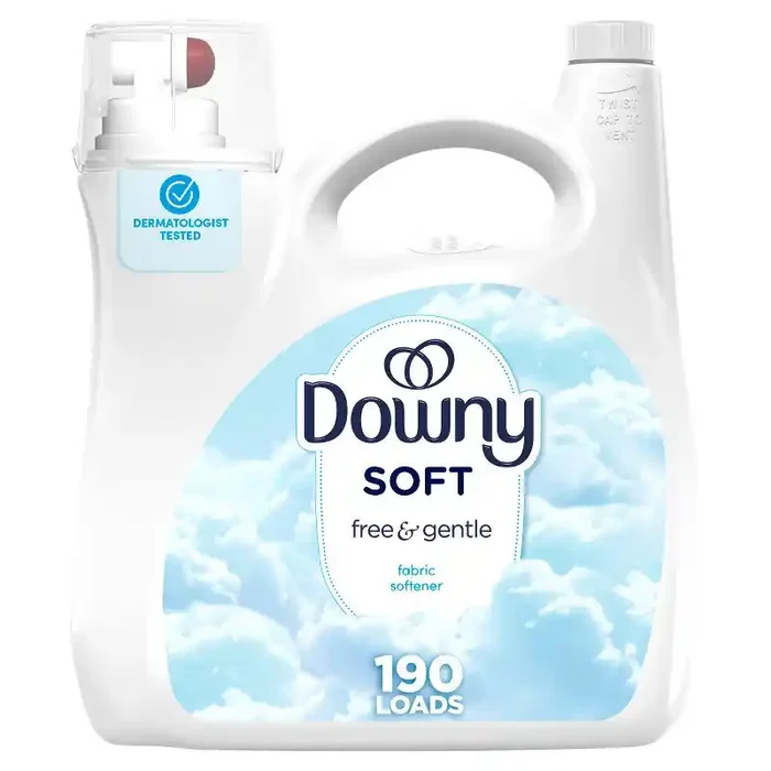 Downy Free & Gentle HE Compatible Ultra Liquid Fabric Softener – 140 fl oz