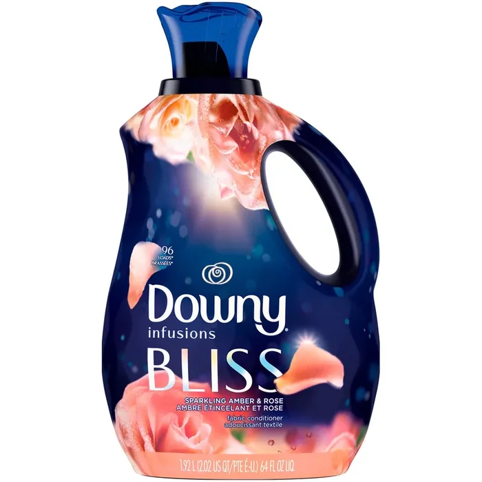 Downy Infusions Bliss Sparking amber and rose Fabric Softener Liquid 96 Loads 64 -fl oz