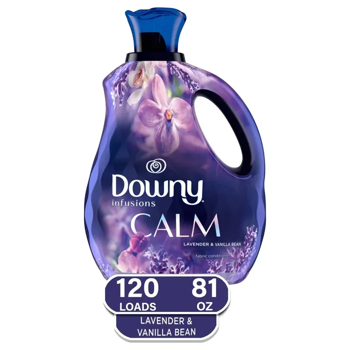 Downy Infusions Calm Liquid Fabric Softener – Lavender & Vanilla Scent – 81 fl oz