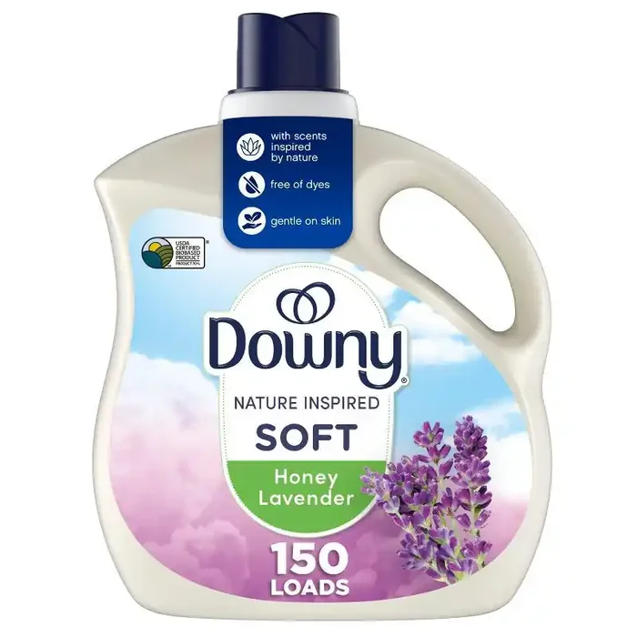 Downy Nature Blends Honey Lavender Scent Liquid Fabric Conditioner and Fabric Softener – 111 fl oz