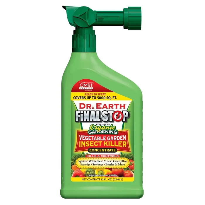 Dr. Earth Final Stop Vegetable Garden 24 -oz Organic Natural Hose end sprayer Insect killer