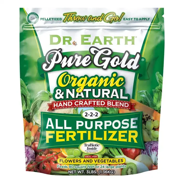 Dr. Earth Pure Gold 3-lb 2-2-2 Organic Natural All-purpose Food