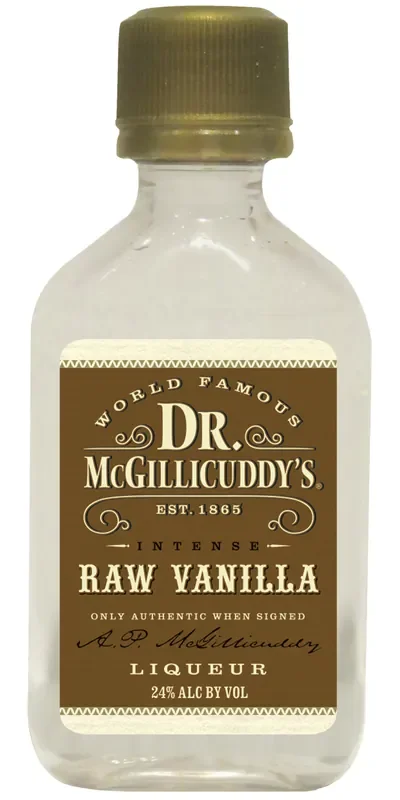 Dr. McGillicuddy‘s Raw Vanilla Liqueur 50ml Plastic Bottle 48 Proof