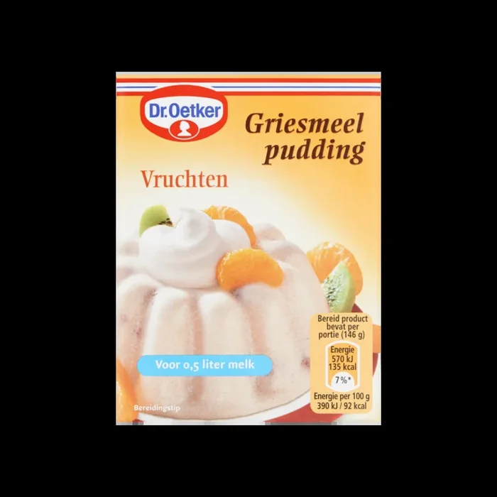 Dr. Oetker Semolina pudding with fruit