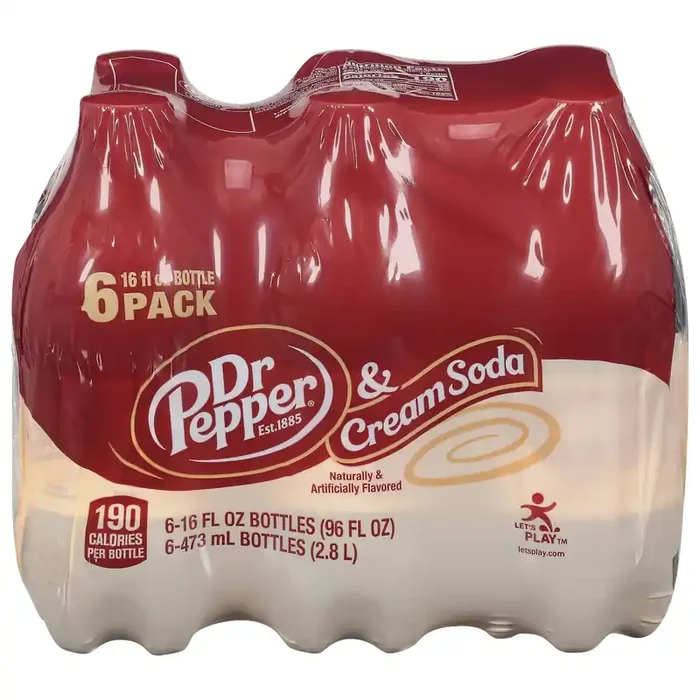Dr Pepper 6 Pack Cream Soda 6 – 16 fl oz Bottles – 6 ct