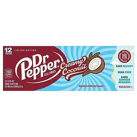 Dr Pepper Creamy Coconut – 12 fl oz