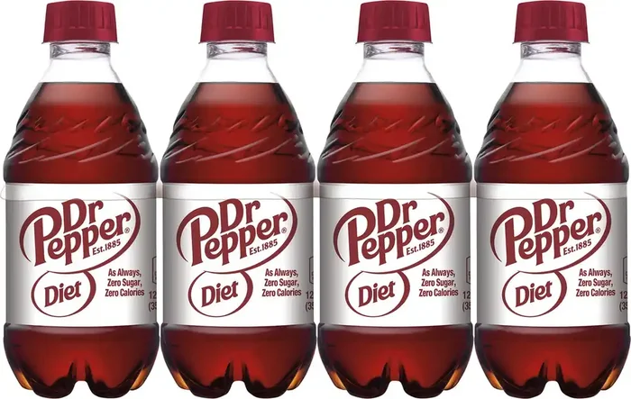 Dr Pepper Diet Dr Pepper Soda, 12 fl oz bottles, 8 pack