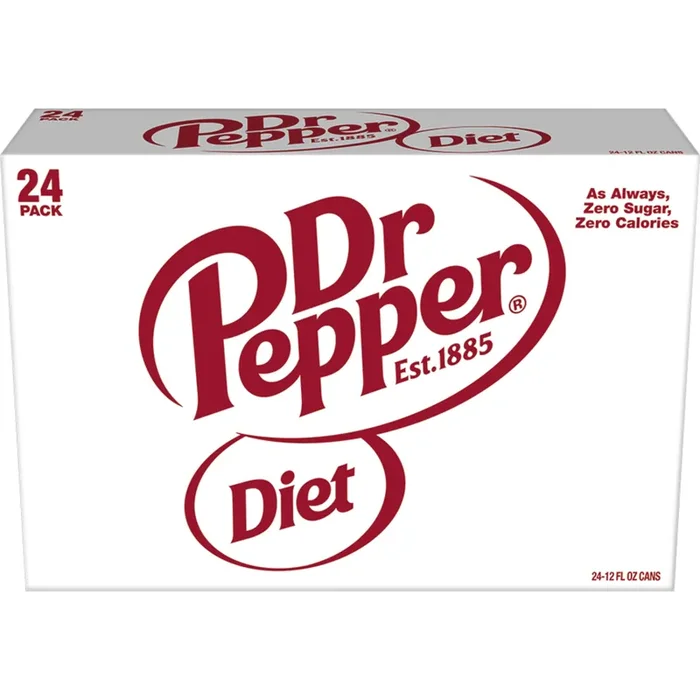Dr Pepper Diet Soda Cans – 24-12 Fl. Oz.