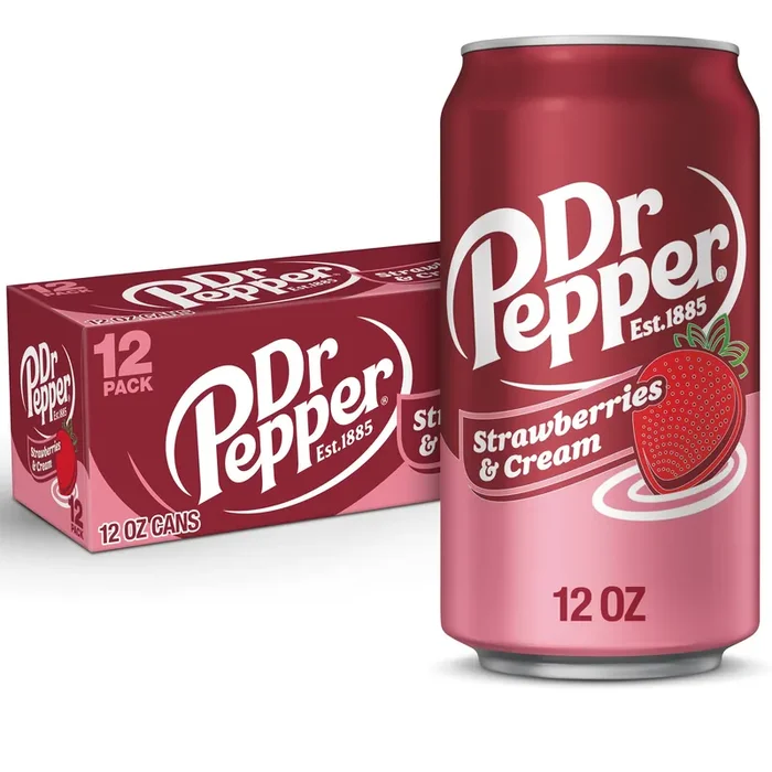 Dr Pepper DP Strawberries and Cream 12oz 12pk