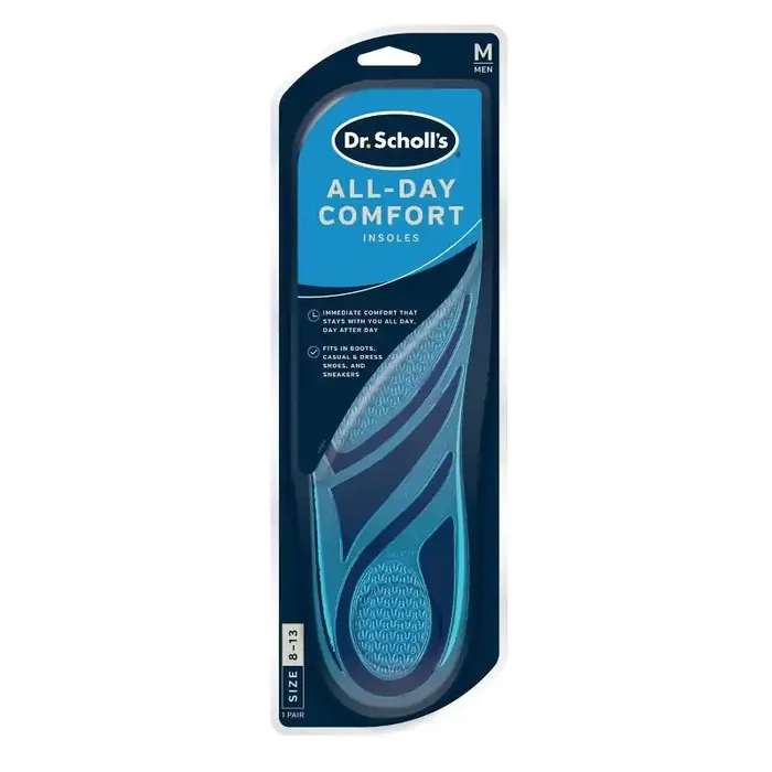 Dr. Scholl‘s All Day Casual Comfort Insoles for Men – Size (8-13) Foam, Foot Pain Relief