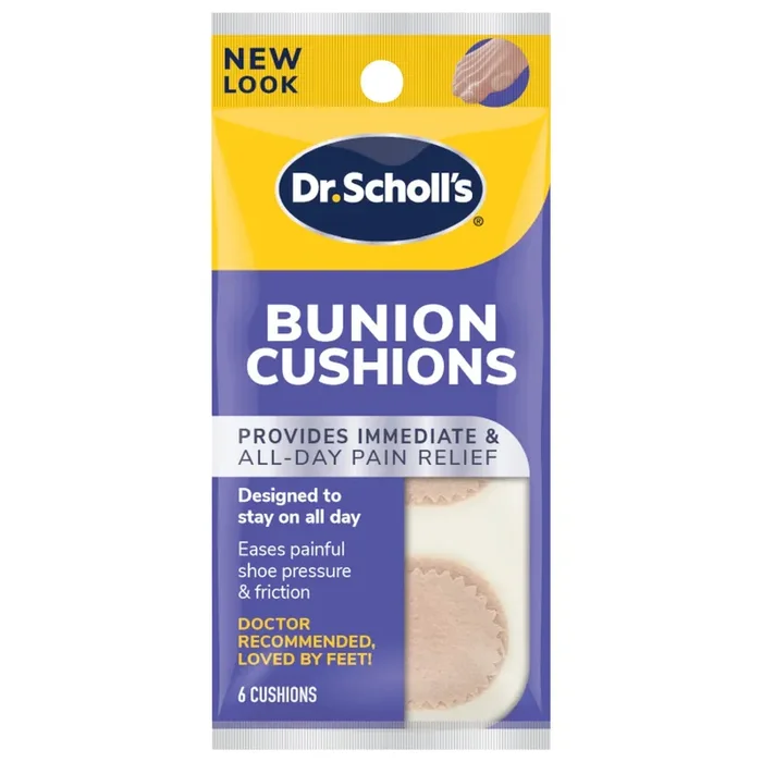 Dr. Scholl‘s BUNION CUSHIONS, 6 ct // Immediate & All-Day Pain Relief – Designed to Stay on All Day