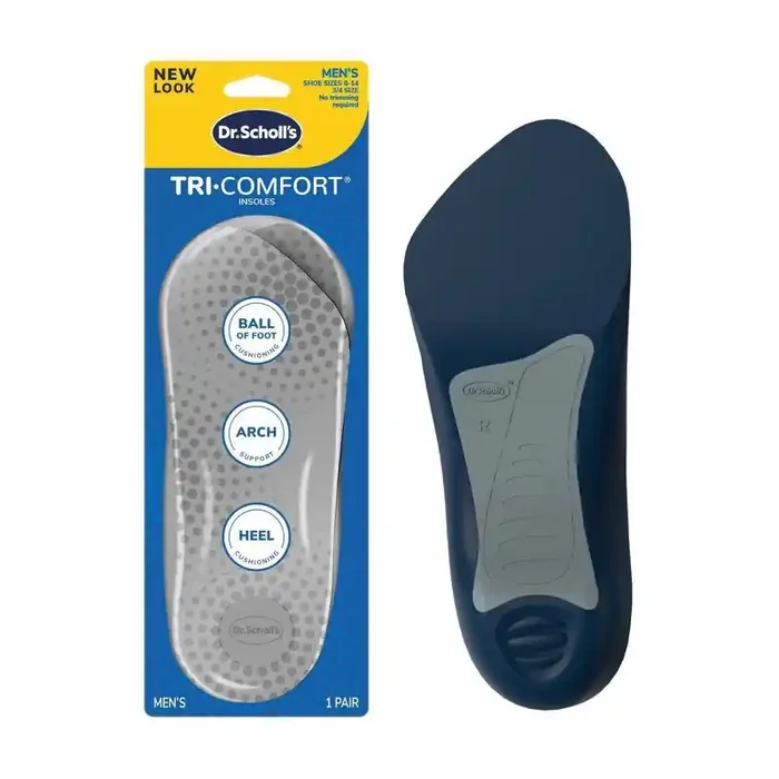 Dr. Scholl‘s Comfort Tri-Comfort Shoe Insoles for Men – Size 8-12