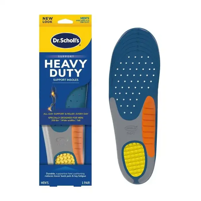 Dr. Scholl‘s Heavy Duty Support Shoe Insoles for Men – 1 Pair – Size 8-14