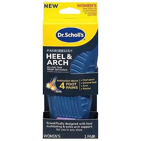 Dr. Scholl‘s Heel And Arch Pain Insole Womens Pair – Each