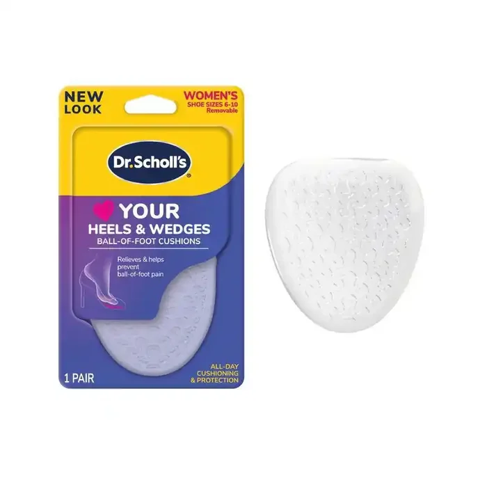 Dr. Scholl‘s Love Your Heels & Wedges Ball of Foot Cushions – Women‘s Shoe Size 6-10 – 1 Pair